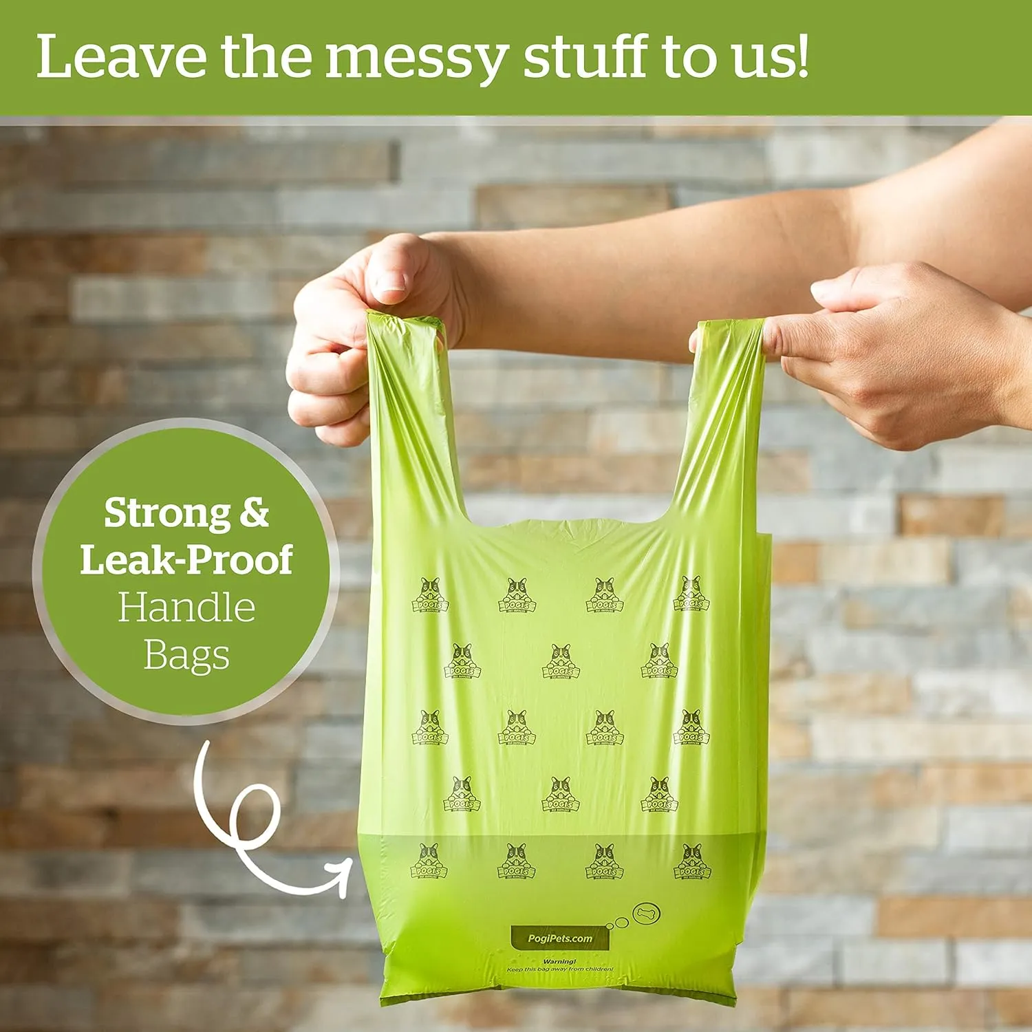 Pogi's 300 Unscented Dog Poop Bags with Handles - Earth-Friendly, Leak-Proof, Ultra Thick, 4  Month Supply