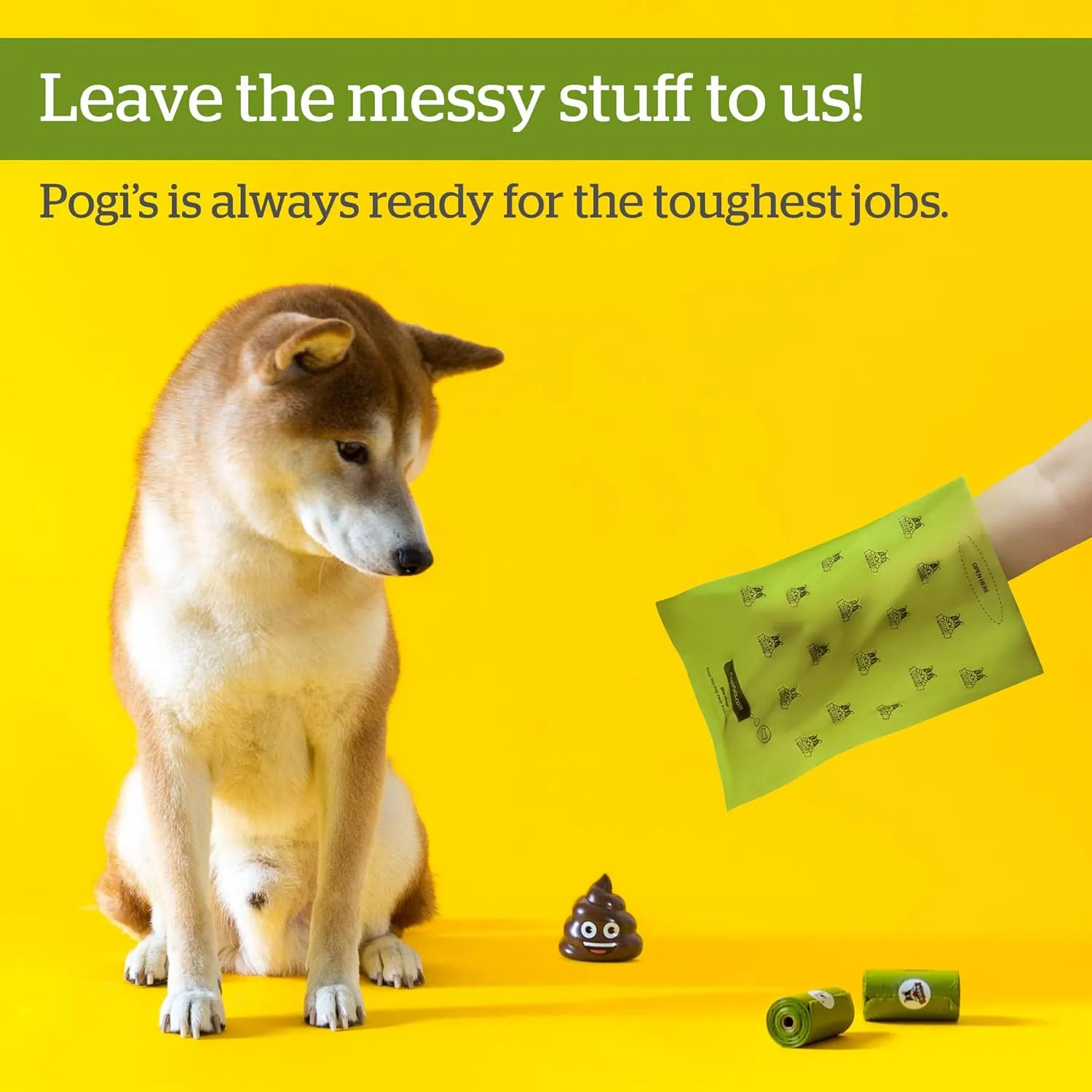 Pogi's Pet Supplies Poop Bags - 50 Rolls (750 Dog Poop Bags)  2 Dispensers - Leak-Proof, Earth-Friendly Poop Bags for Dogs