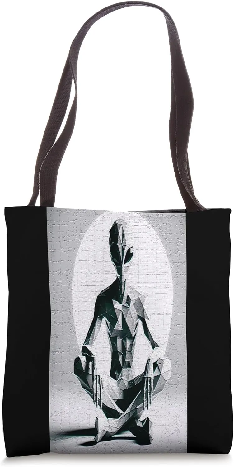 Poly-Intergalactic Low-Poly Alien Tote Bag