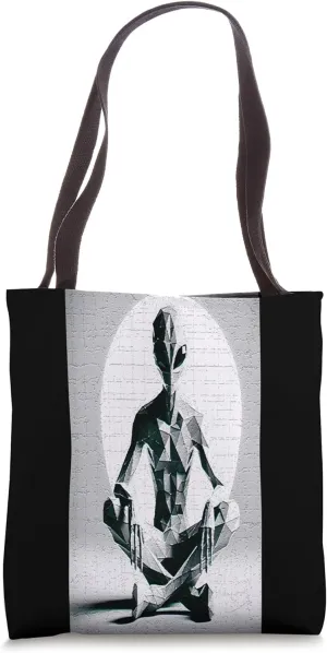 Poly-Intergalactic Low-Poly Alien Tote Bag