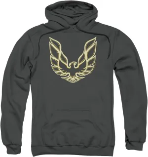 Pontiac Famous GM Automobiles Iconic Firebird Logo Adult Pull-Over Hoodie