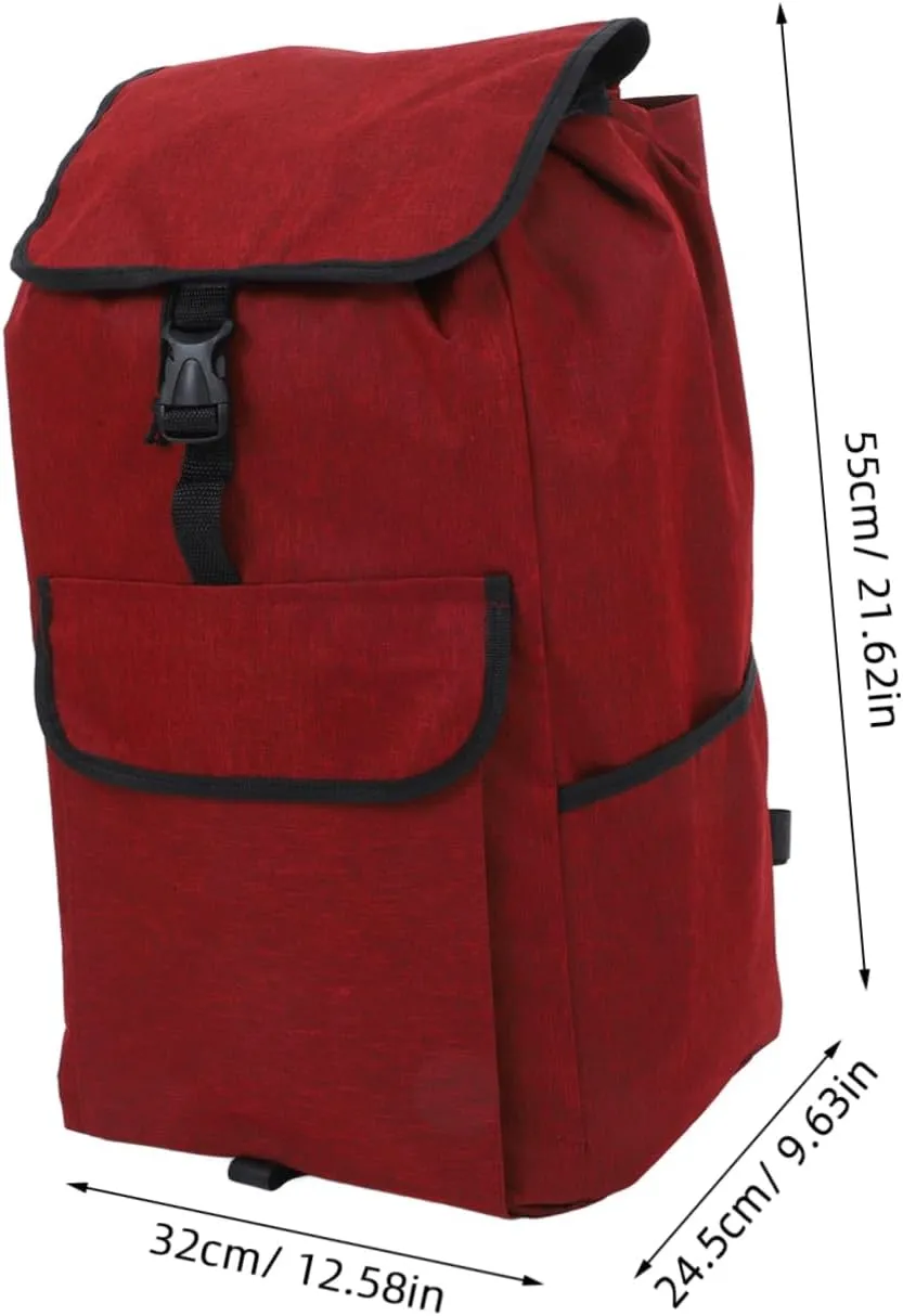 Portable Shopping Bag Trolley Shopping Bag Oxford Cloth Large Storage Space