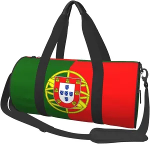 Portugal Flag Portuguese1 Gym Duffel Bag Durable Yoga Bag Large Workout Bag Sport Gymbag For Women Men