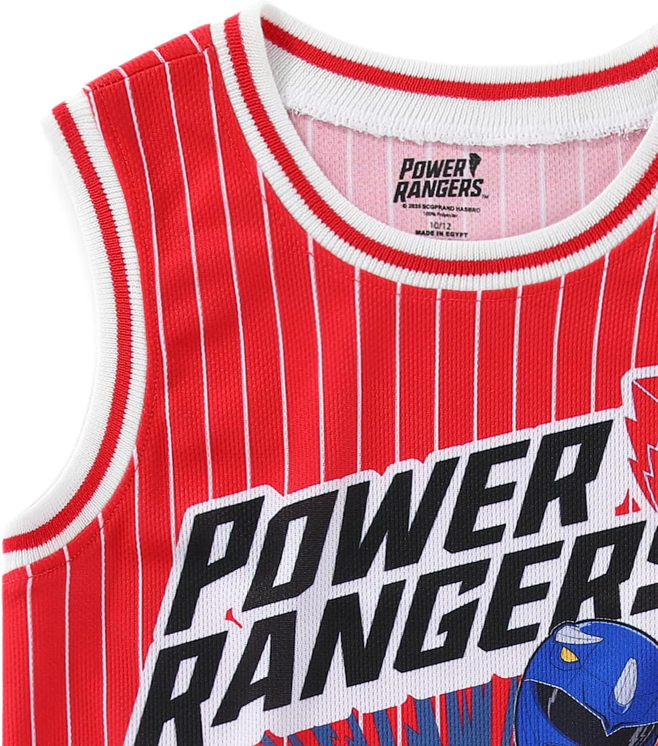 Power Rangers Boys Tank Top Shirt and Active Mesh Short Set for Big Kids