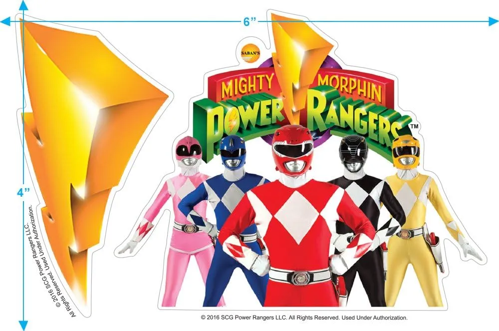 Power Rangers Masks Helmets T Shirt & Stickers