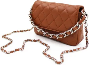 Premium Small Soft Vegan Leather Quilted Shoulder Bag Crossbody Handbag