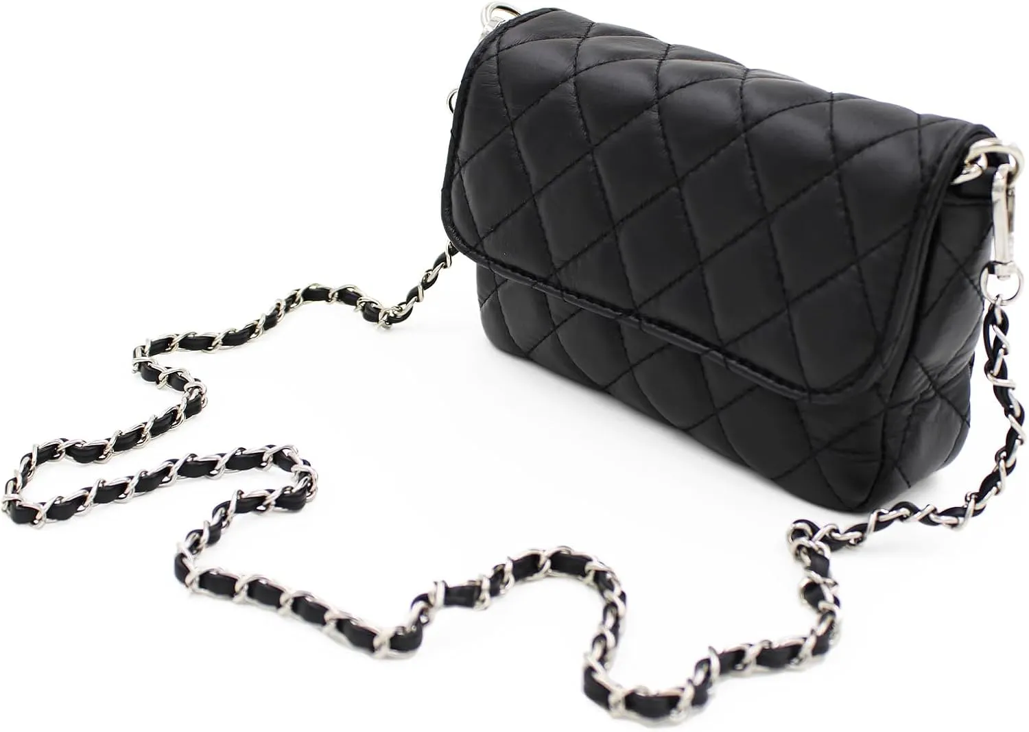Premium Small Soft Vegan Leather Quilted Shoulder Bag Crossbody Handbag