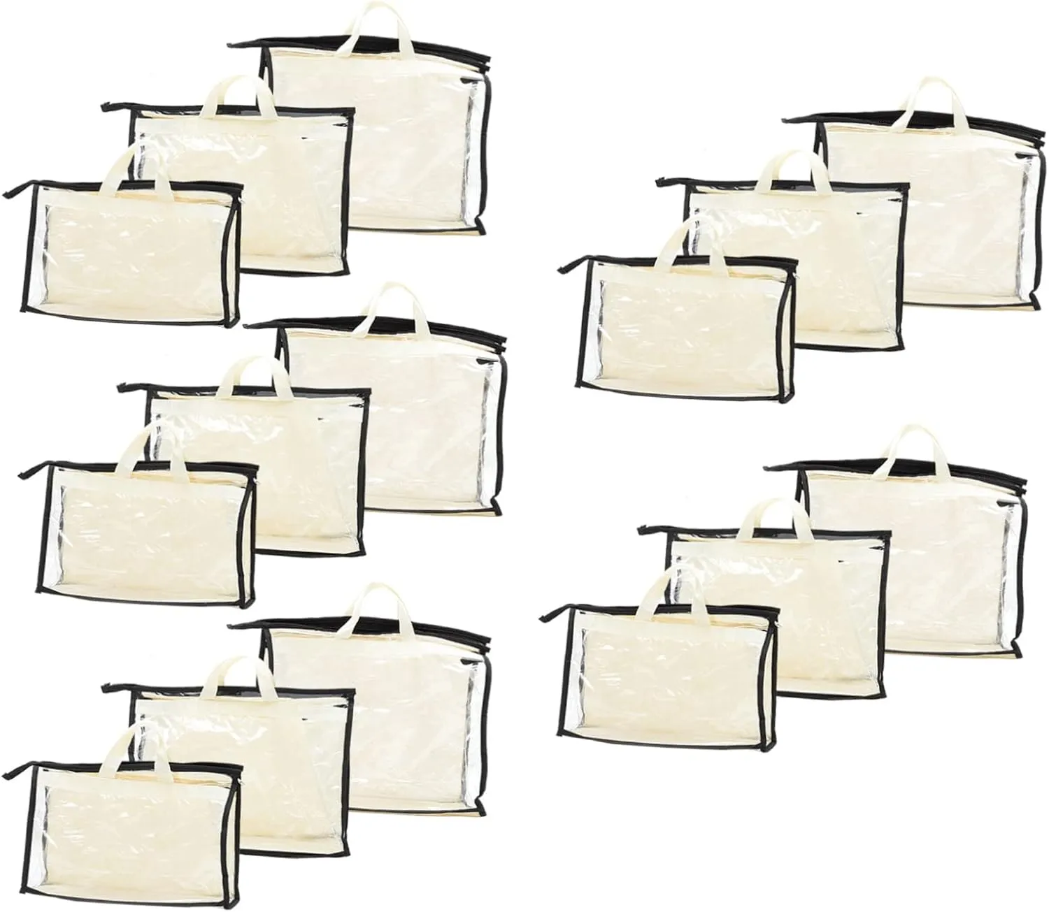PRETYZOOM 15pcs Dust Bag Storage Bag Purse Storage Bags Closet Storage Bags and The Bag Organizers for Tote Purse Organizer for Closet Comfortable Purse Dust Pouches Clear Tote Bag