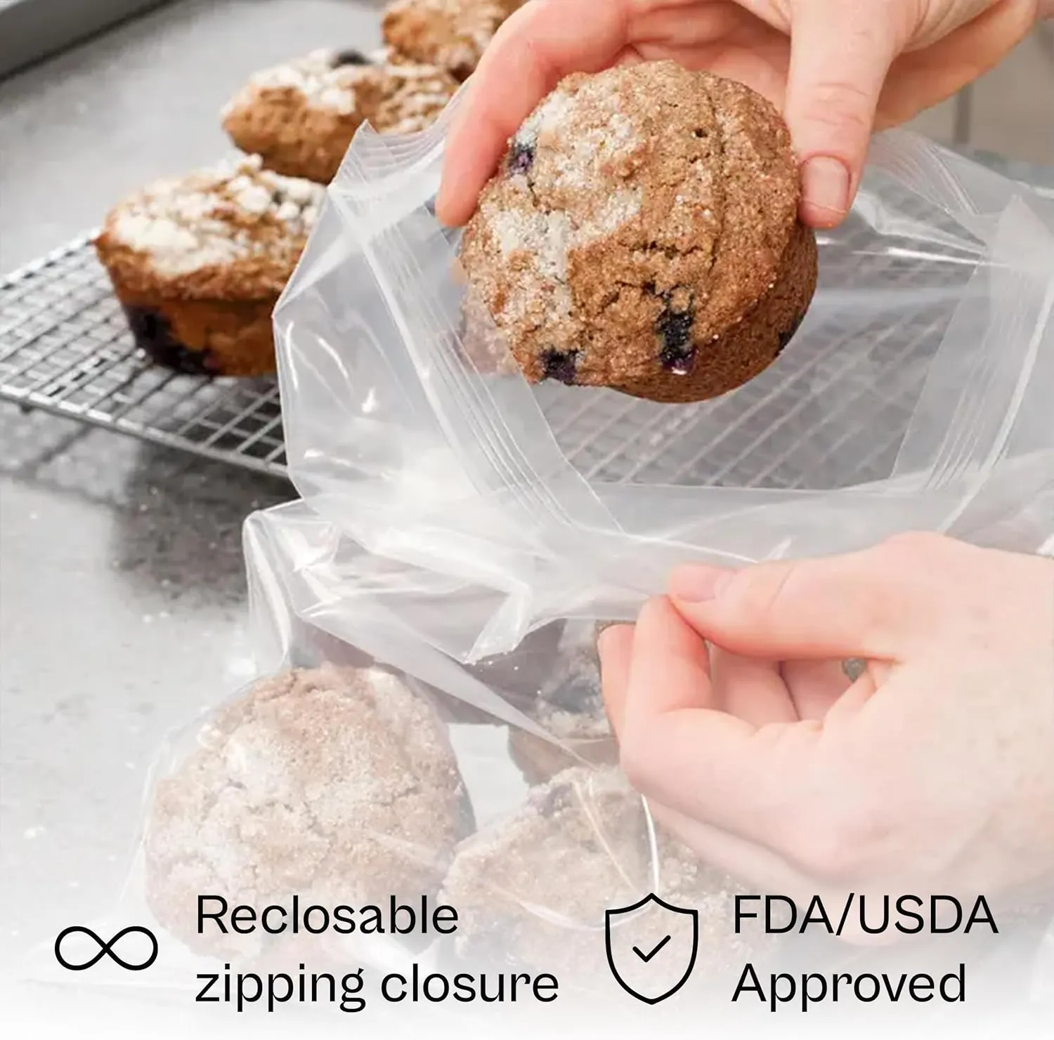 PSBM 6 Inch x 17 Inch Zipper Bags, 1000 Count 2 Mil Clear Reclosable Zip Poly Plastic Parts Bags, Lightweight & Durable Reclosable Zip Bags for storage and organization