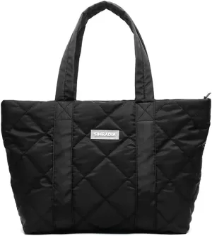 Puffer Tote Bag for Women, 17L Large Quilted Puffy Handbag Fashion Lightweight Zipper Shoulder Bag