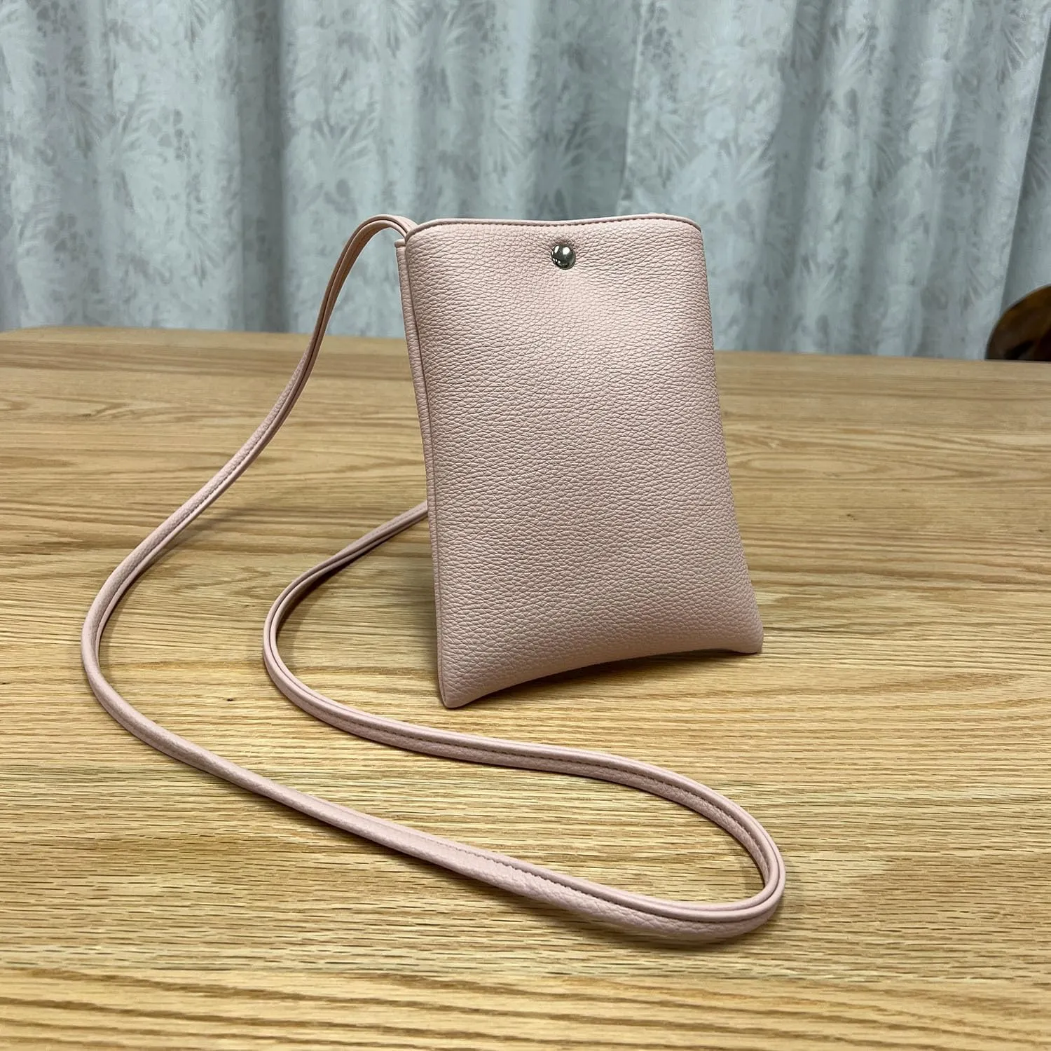 Pure Nylon Mobile Phone Bag Mini Cloth Bag ins Style Japanese Simple and Versatile Messenger Small Square Bag
