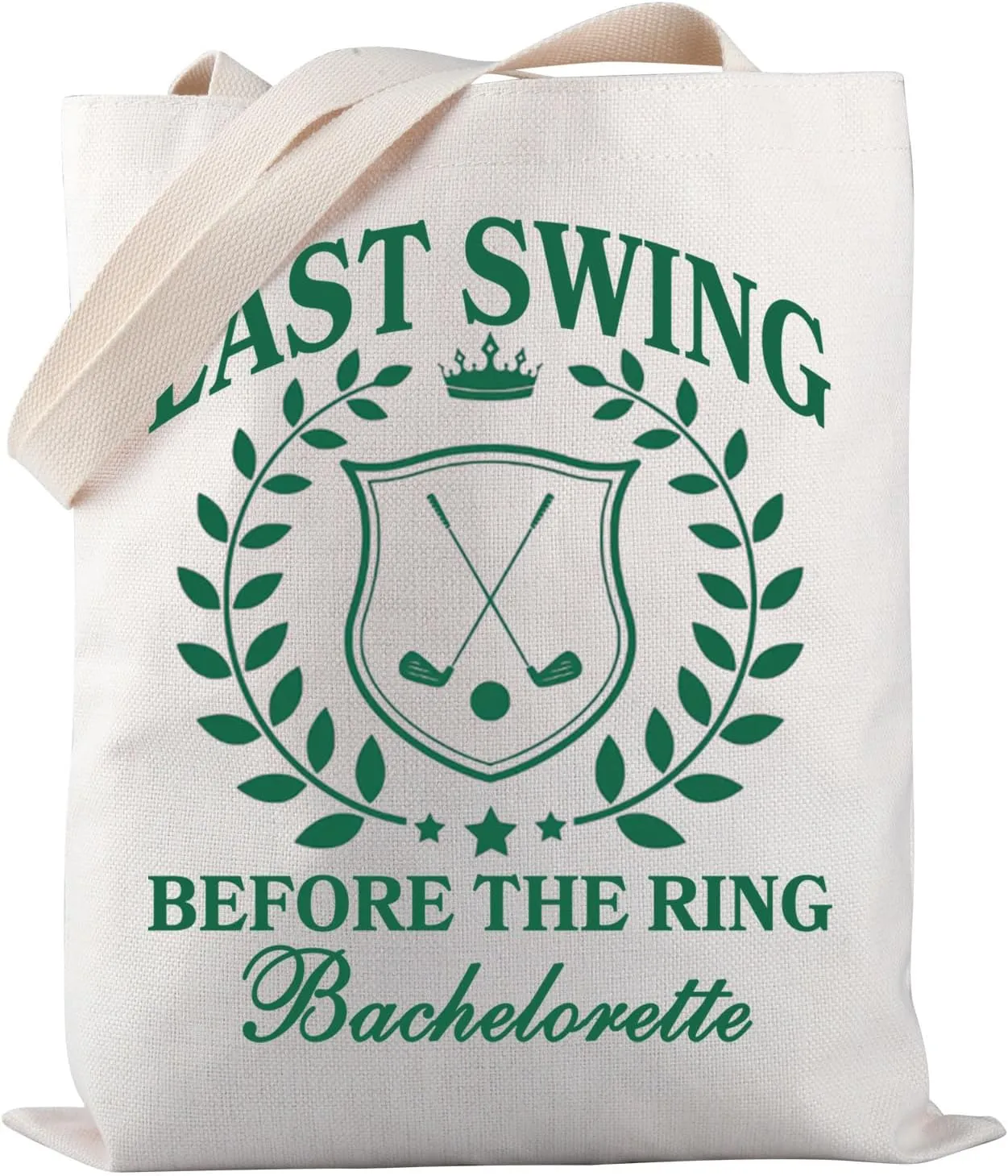 PWHAOO Golf Bachelorette Tote Bag Last Swing Before The Ring Bachelorette Tote Bag Golf Bachelorette Party Gift