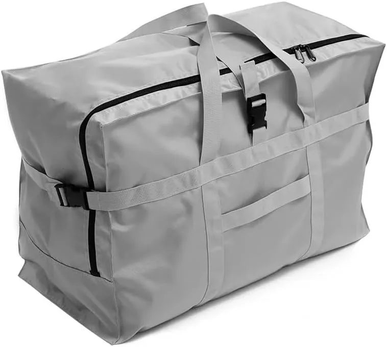 Quality Waterproof Folding Travel Bags Male Large Capacity Luggage Bags Portable Men Women's Air Carrier Package Tote Travel Bag(Army green)