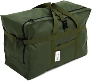 Quality Waterproof Folding Travel Bags Male Large Capacity Luggage Bags Portable Men Women's Air Carrier Package Tote Travel Bag(Army green)