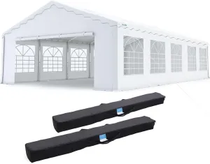 Quictent 20x30 Heavy Duty Upgraded Galvanized Outdoor Canopy Tent Carport Wedding Event Shelter Wedding Tents for Parties with Storage Bags