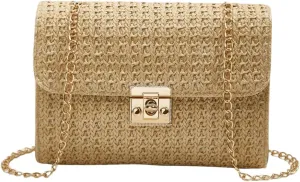 QWINEE Geometric Pattern Square Bag Crossbody Bag Solid Shoulder Bag Shopping Work Handbags Ladies Shoulder Totes Bag
