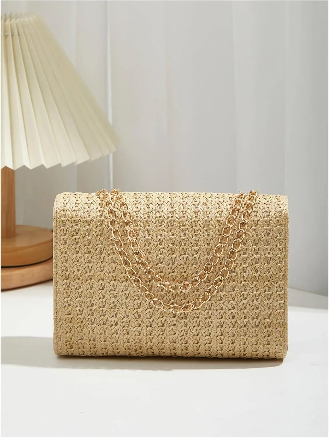 QWINEE Geometric Pattern Square Bag Crossbody Bag Solid Shoulder Bag Shopping Work Handbags Ladies Shoulder Totes Bag