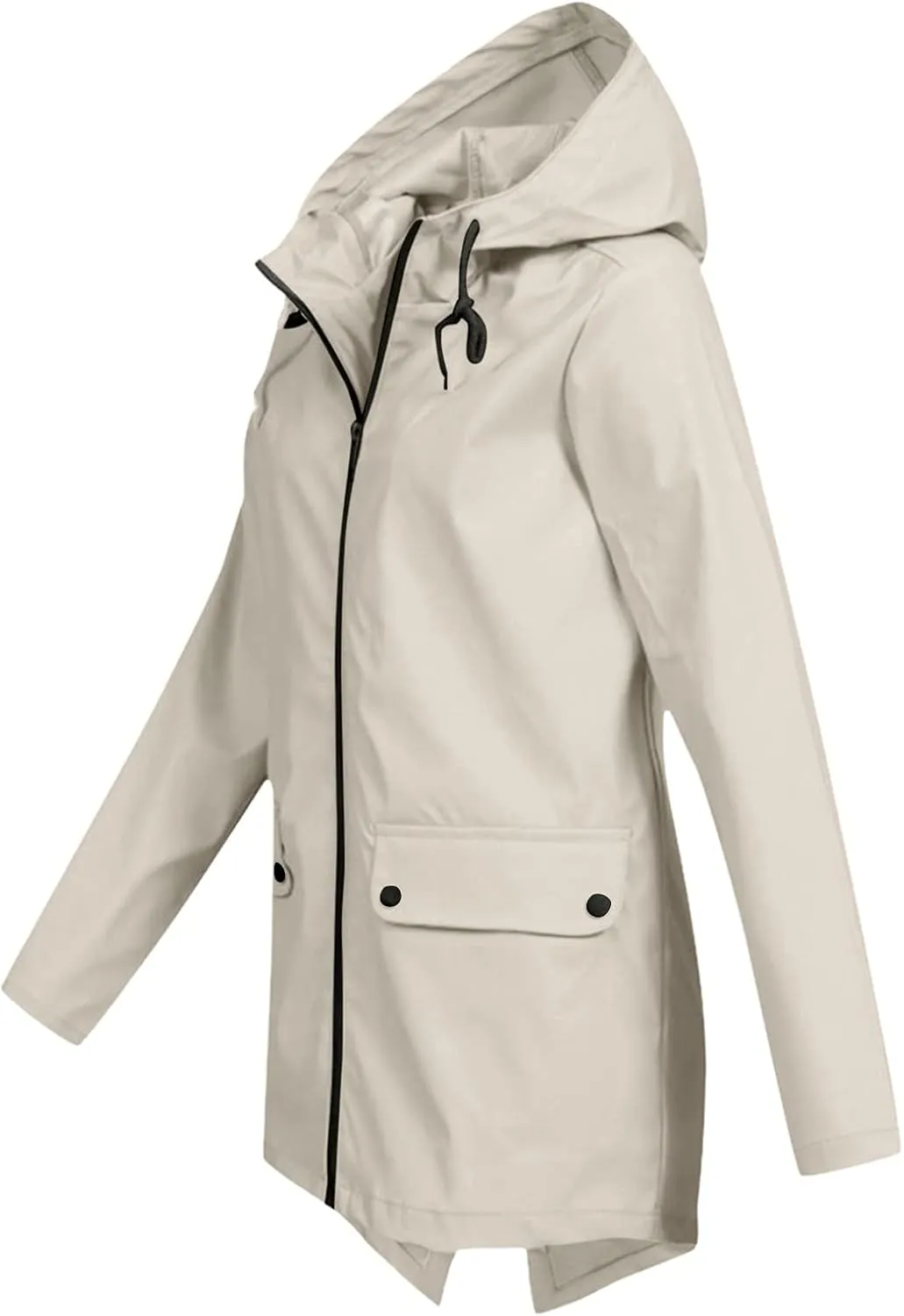 Rain Jackets for Women Hooded Raincoat Windproof Lightweight Lined Windbreaker Travel Jackets