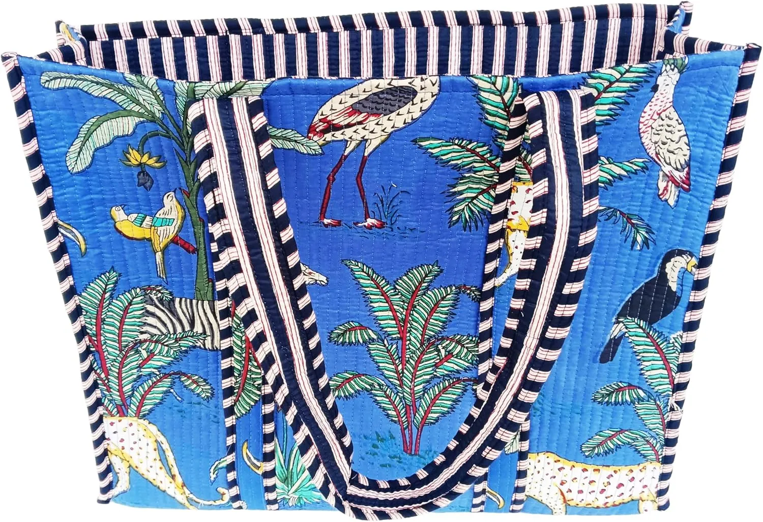 Rastogi Handicrafts Quilted Cotton Women Beautiful Printed Grocery Shopping Bag, Shoulder Bag, Tote Bag, Travel Bags