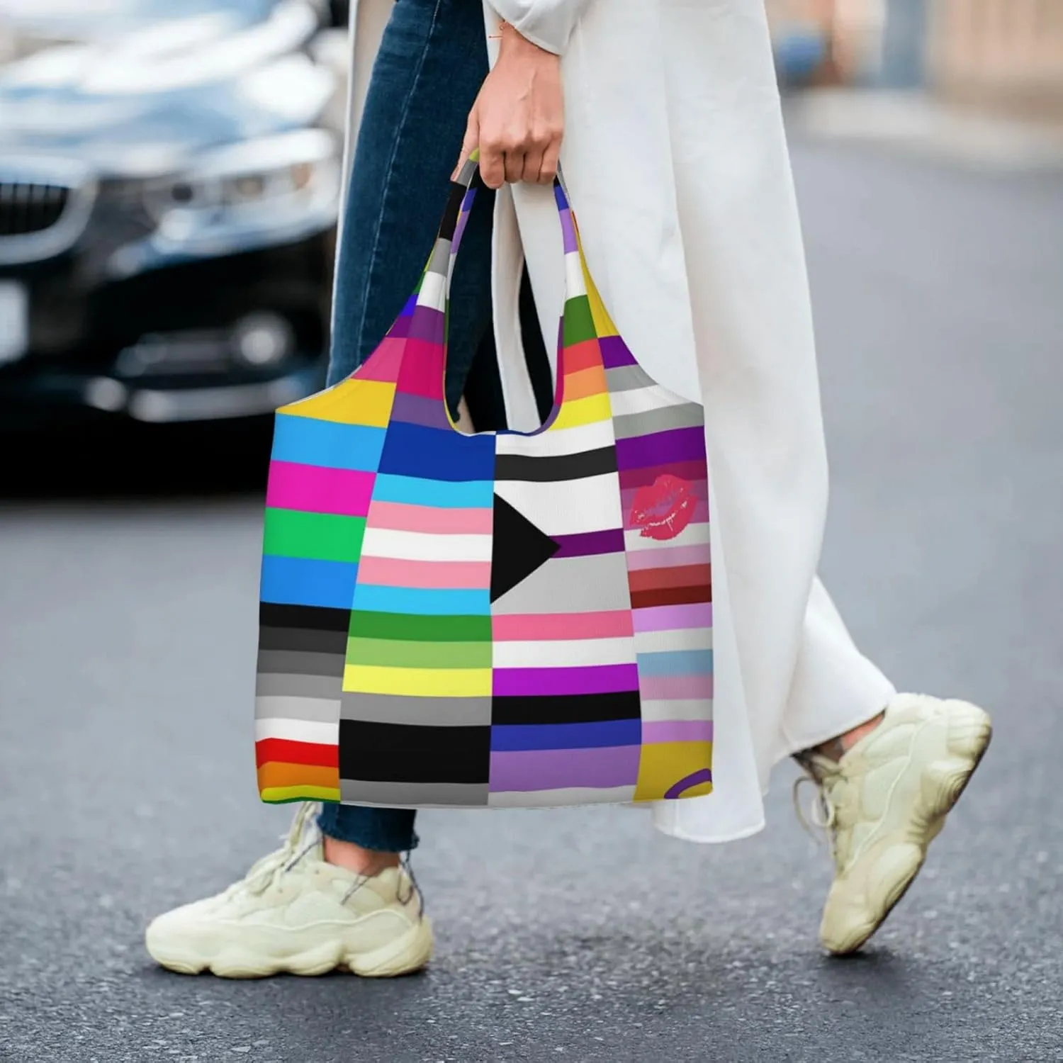 Realistic Tiger Skin Print Canvas Tote Bags Reusable Shopping Bag Handbag for Shopper Beach Gifts