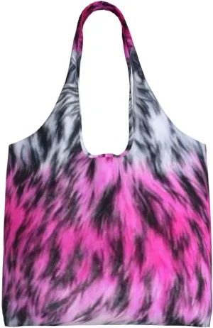 Realistic Tiger Skin Print Canvas Tote Bags Reusable Shopping Bag Handbag for Shopper Beach Gifts