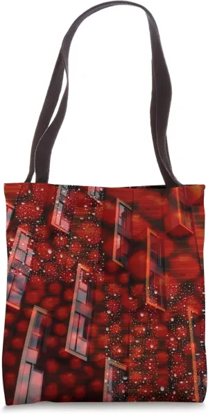Red Stone & Glass Tote Bag