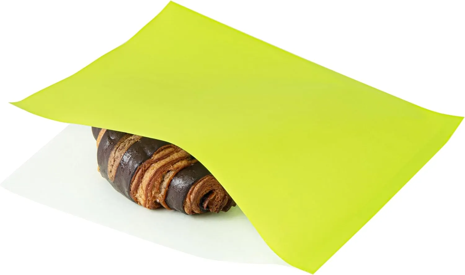 Restaurantware Bag Tek 10 x 9 Inch Double Open Bags 100 Large Deli Paper Sheets - Disposable Greaseproof Green Paper Deli Wrap Liners For Snacks Cookies And More