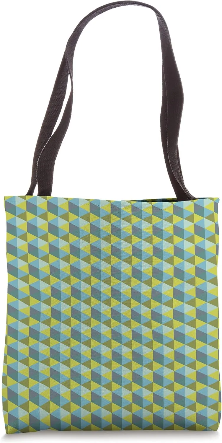 Retro Abstract Hexagonal Tiling Pattern Tote Bag