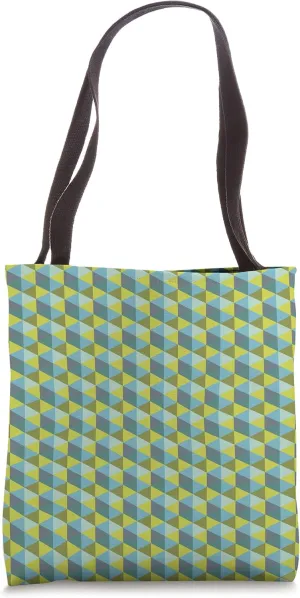 Retro Abstract Hexagonal Tiling Pattern Tote Bag