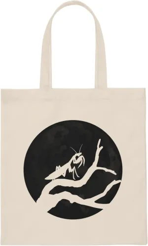 Retro Scientists Professors Insects Enthusiasts Illustration Vintage Mantises Devotee Graphic Statements Puns Canvas Tote Bag