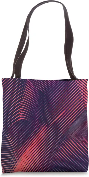 Retro Synthwave Dizzy Abstract Pattern Tote Bag