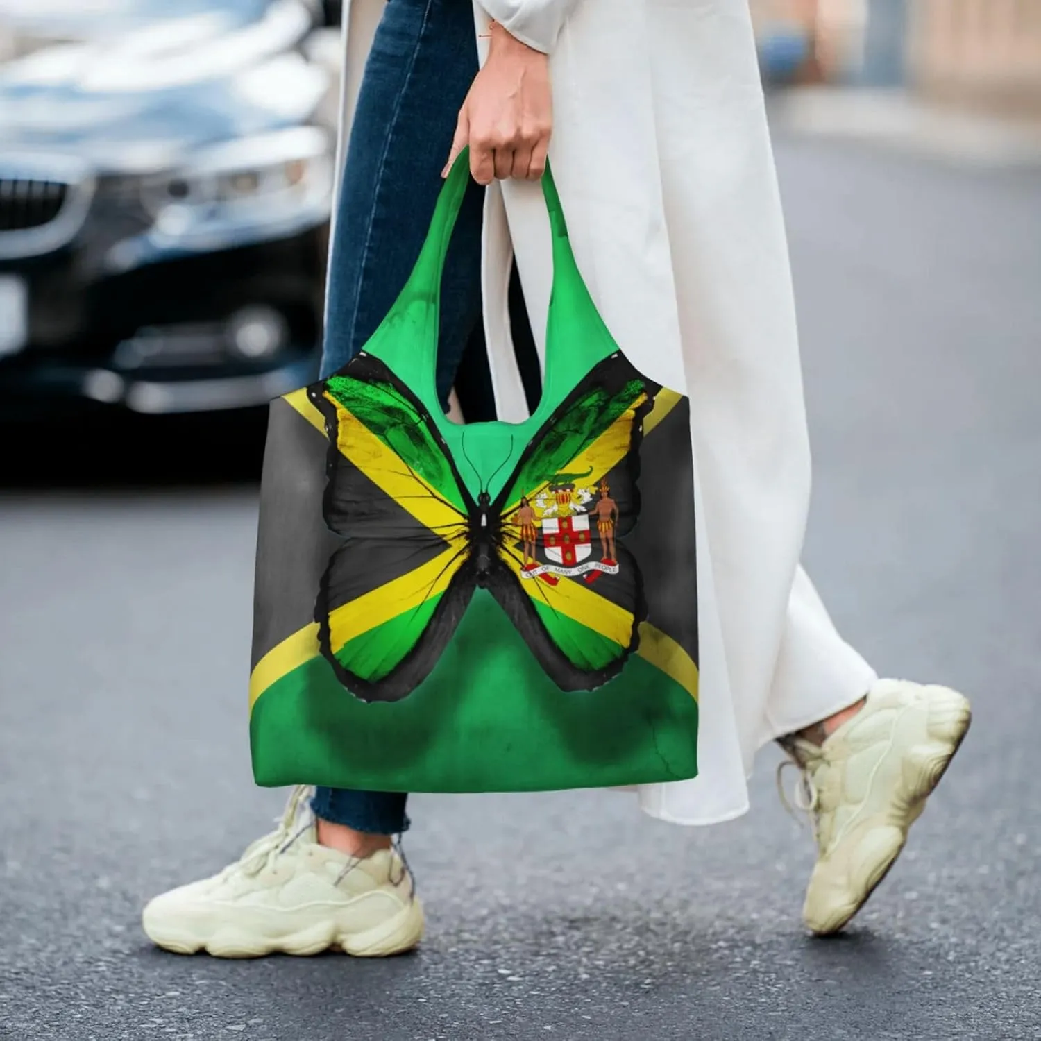 retro usa flag Canvas Tote Bags Reusable Shopping Bag Handbag for Shopper Beach Gifts