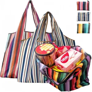 Reusable Grocery Bags 3 Pack,Reusable Shopping Bags for Groceries,Grocery Tote Bags,Reusable bags with Attached Pouch