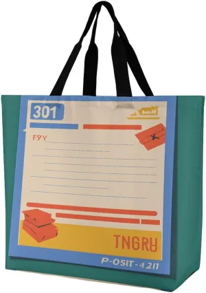 Reusable Large Capacity Shopping Bags Exquisite Postal Stationery Printed Tote Bags Lightweight Shoulder Shopping Bags