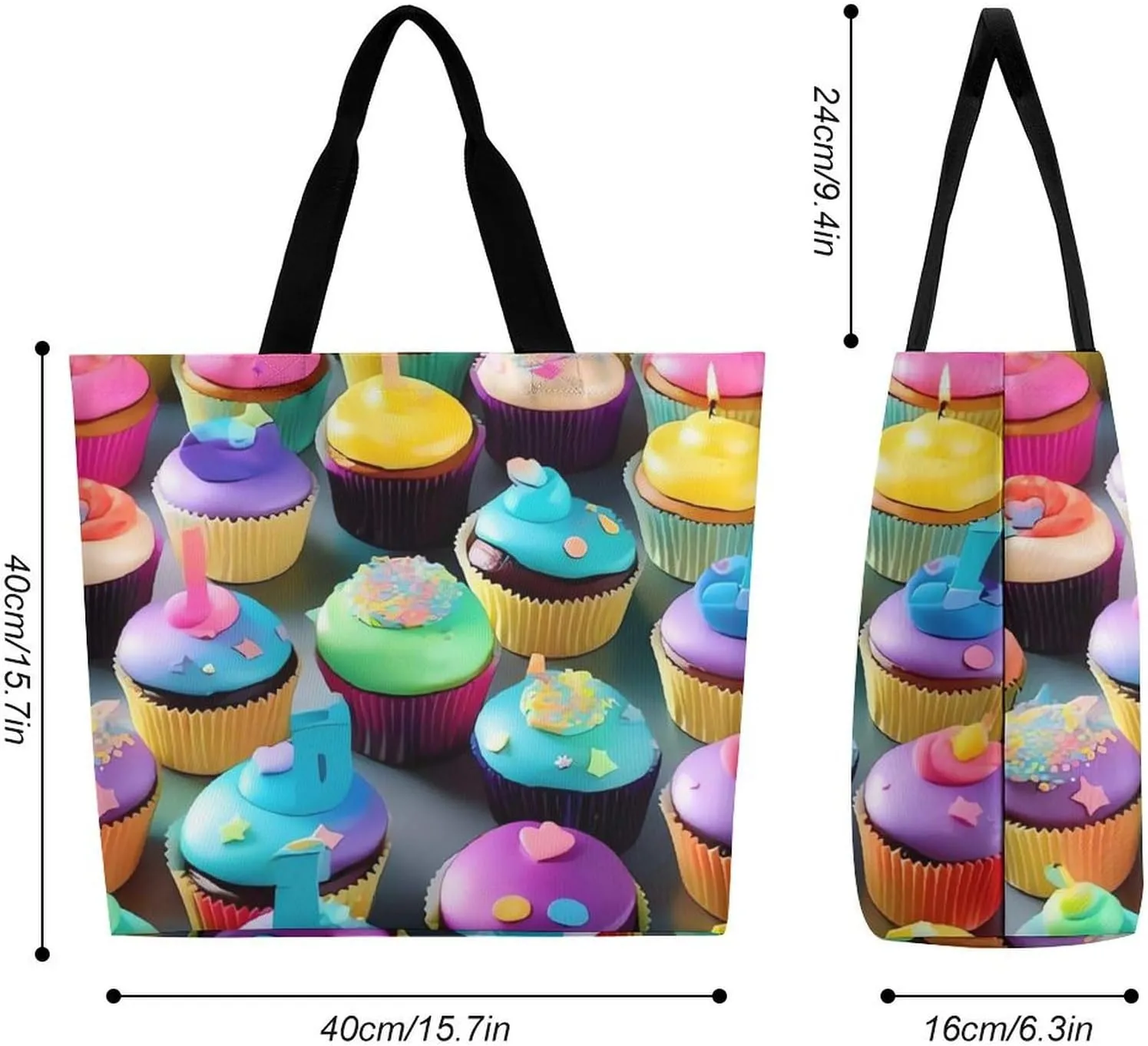 Reusable Shopping Bags Blue Ridge Mountains Grocery Bag Foldable Washable Tote Bag