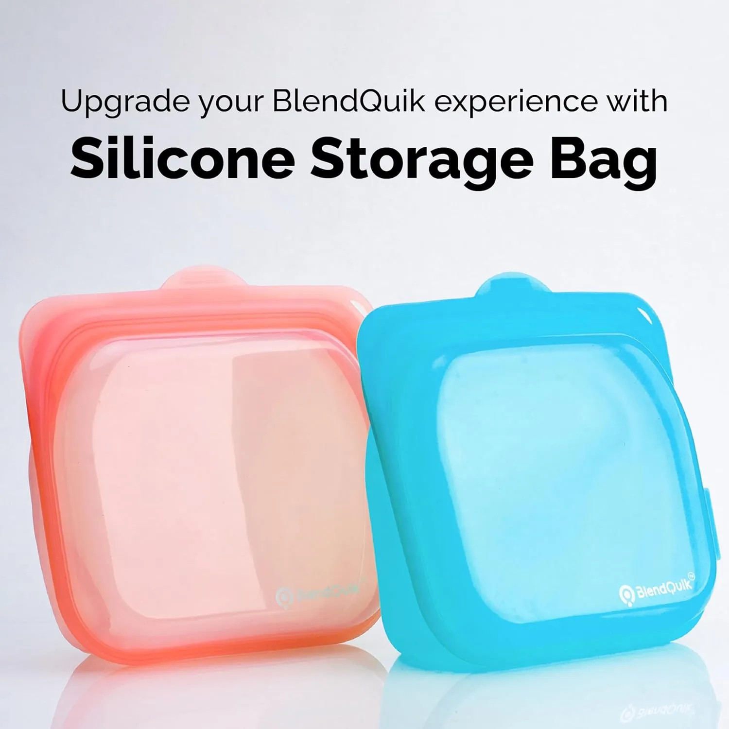 Reusable Silicone Food Storage Bags, 1000 ml Capacity, Leak Proof Freezer Silicone Bags, Easy To Clean Reusable Travel Bag, Pretty Pink