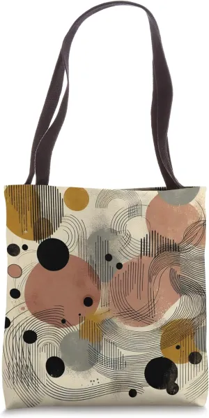 Rhythmic Balance: Geometric Flow Tote Bag