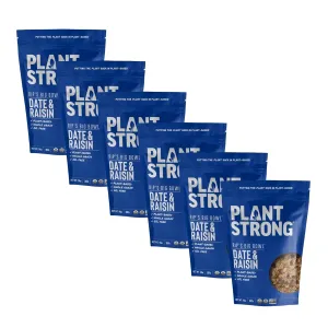 Rip's Big Bowl Cereal - Date & Raisin (6-pack) Non-GMO Whole-Grain Plant-Based Oil Free Pack of 6 x 9oz Bags