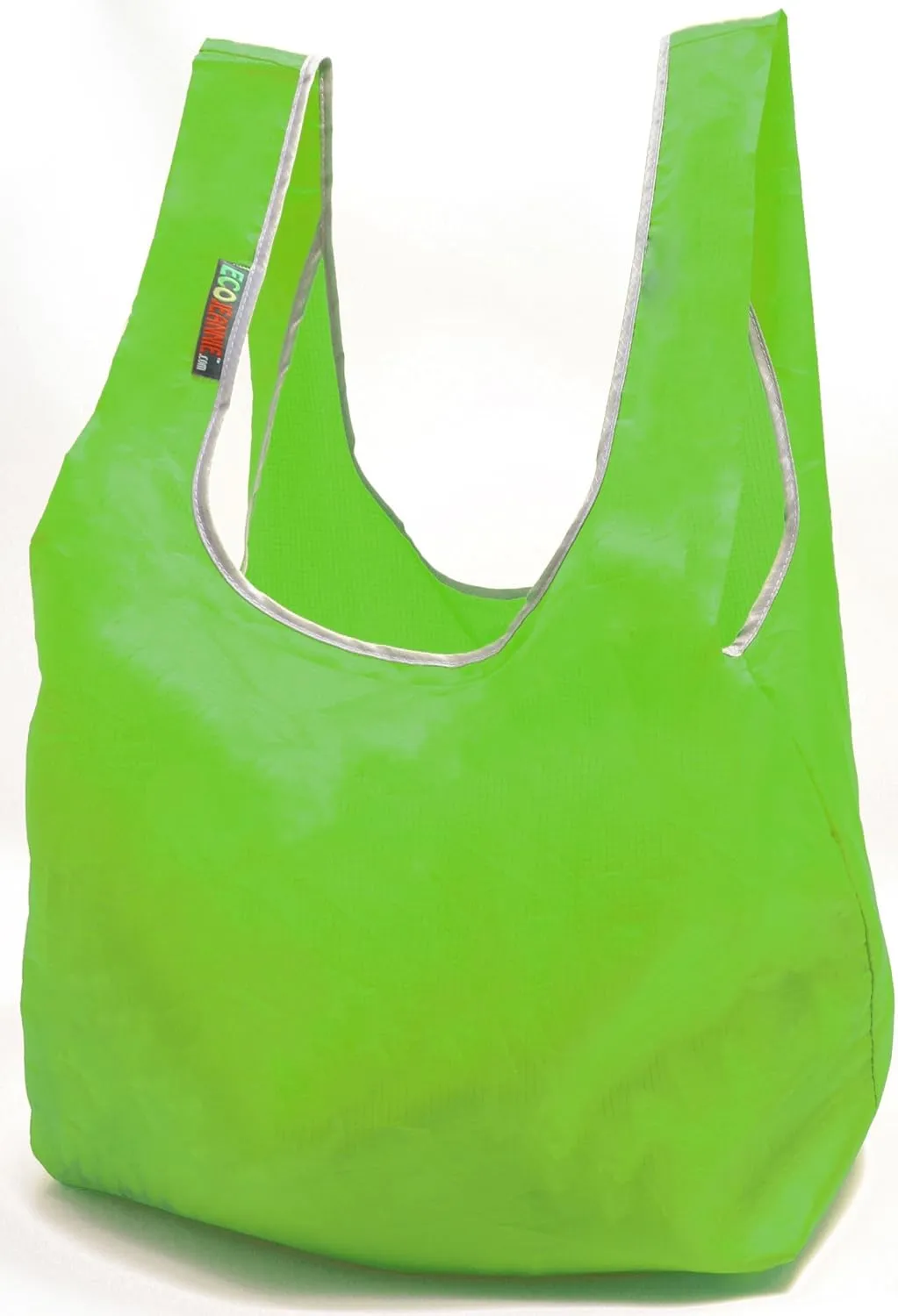 Ripstop Nylon Reusable Grocery Bag, Reusable Shopping Bag, RBS041 (Gray-Orange-Green-Navy)