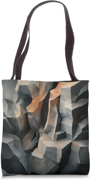 Rock Formation Geometric Tote Bag