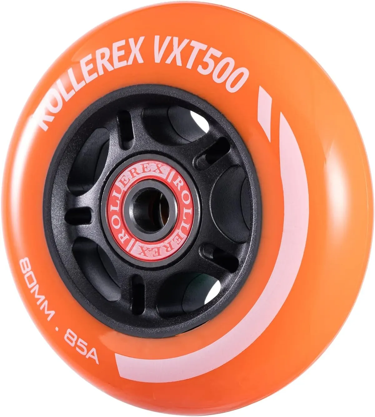 Rollerex VXT500 RipStik/Inline Skate Wheels (2-pack w/bearings, spacers and washers) (Use on Hockey Roller Blades) - Can Be Used As RipStik Caster Board Wheel Replacements