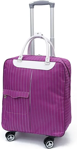 Rolling Duffle Bag with Wheels - Large Capacity Waterproof Travel Bag | 360° Spinner Wheels & Telescopic Handle | Carry-On Weekender for Men & Women(Style3,Medium)
