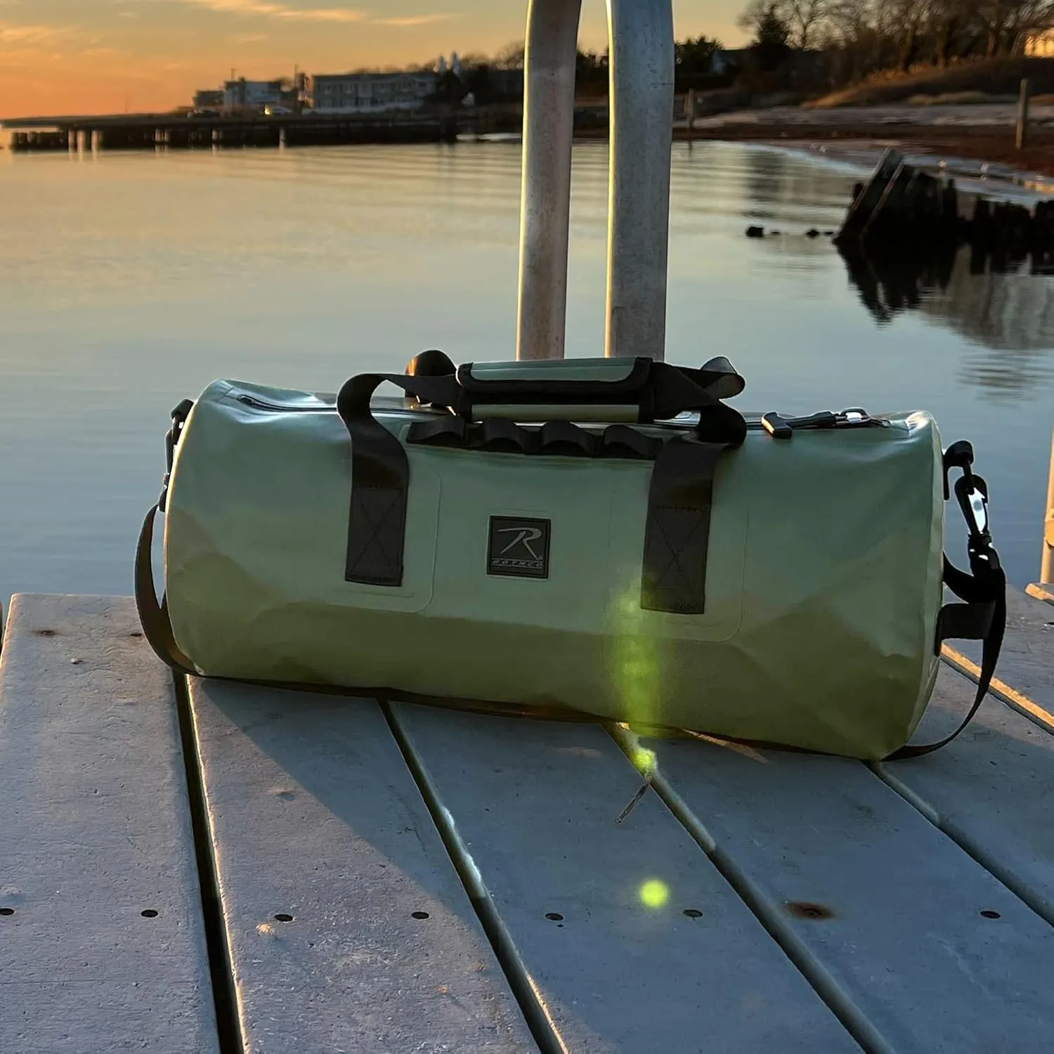 Rothco Waveguard Waterproof Duffle Bag – Dry Storage Duffel Hiking Boating Kayaking Canoeing Travel Beach Sack - Desert Sand
