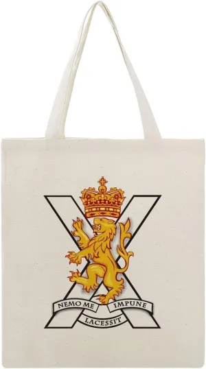 Royal Regiment Of Scotland Canvas Tote Bag Reusable Shopping Bag
