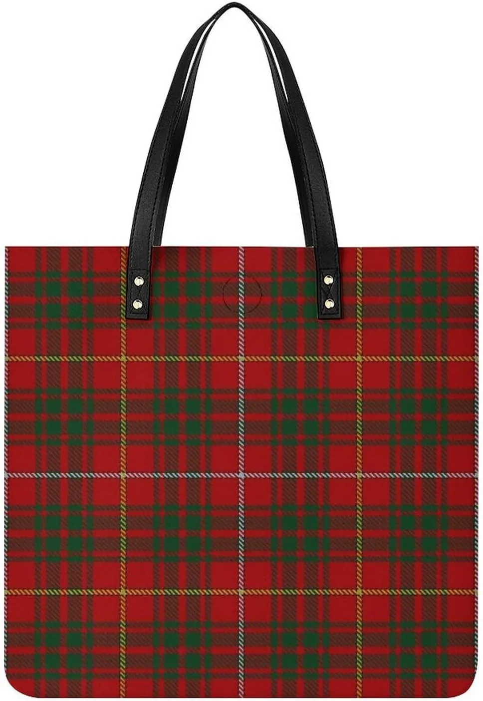 Royal Stewart Tartan Fashionable All Printed Leather Handbag Unisex