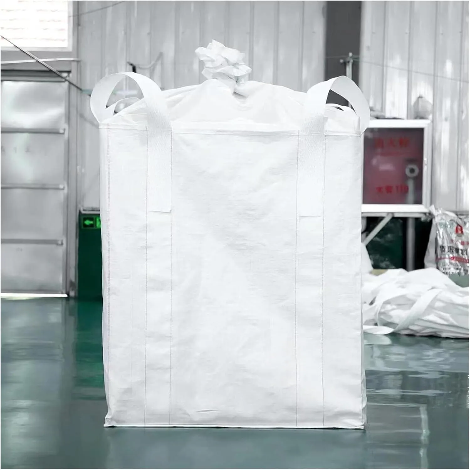 Rubble Bags, Bulk Bag, 35"x35"x43", 2200lbs, Duffle Top Flat Bottom, 4-Loop Polypropylene Woven Big Bag for Industrial Storage & Transportation 2PACK
