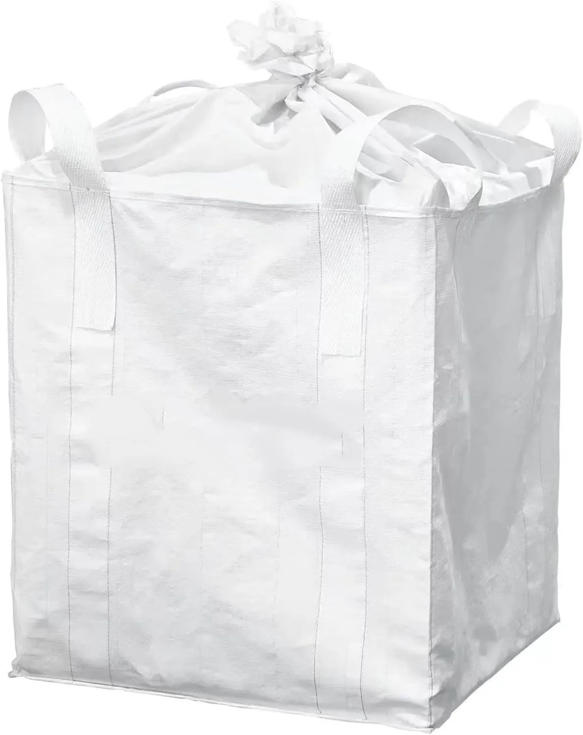 Rubble Bags, Bulk Bag, 35"x35"x43", 2200lbs, Duffle Top Flat Bottom, 4-Loop Polypropylene Woven Big Bag for Industrial Storage & Transportation 2PACK