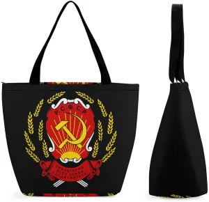 Russian Soviet Federative Socialist Republic Women Tote Bag Casual Shoulder Bag Travel Shopping Handbags for Work Travel Fashion Gifts