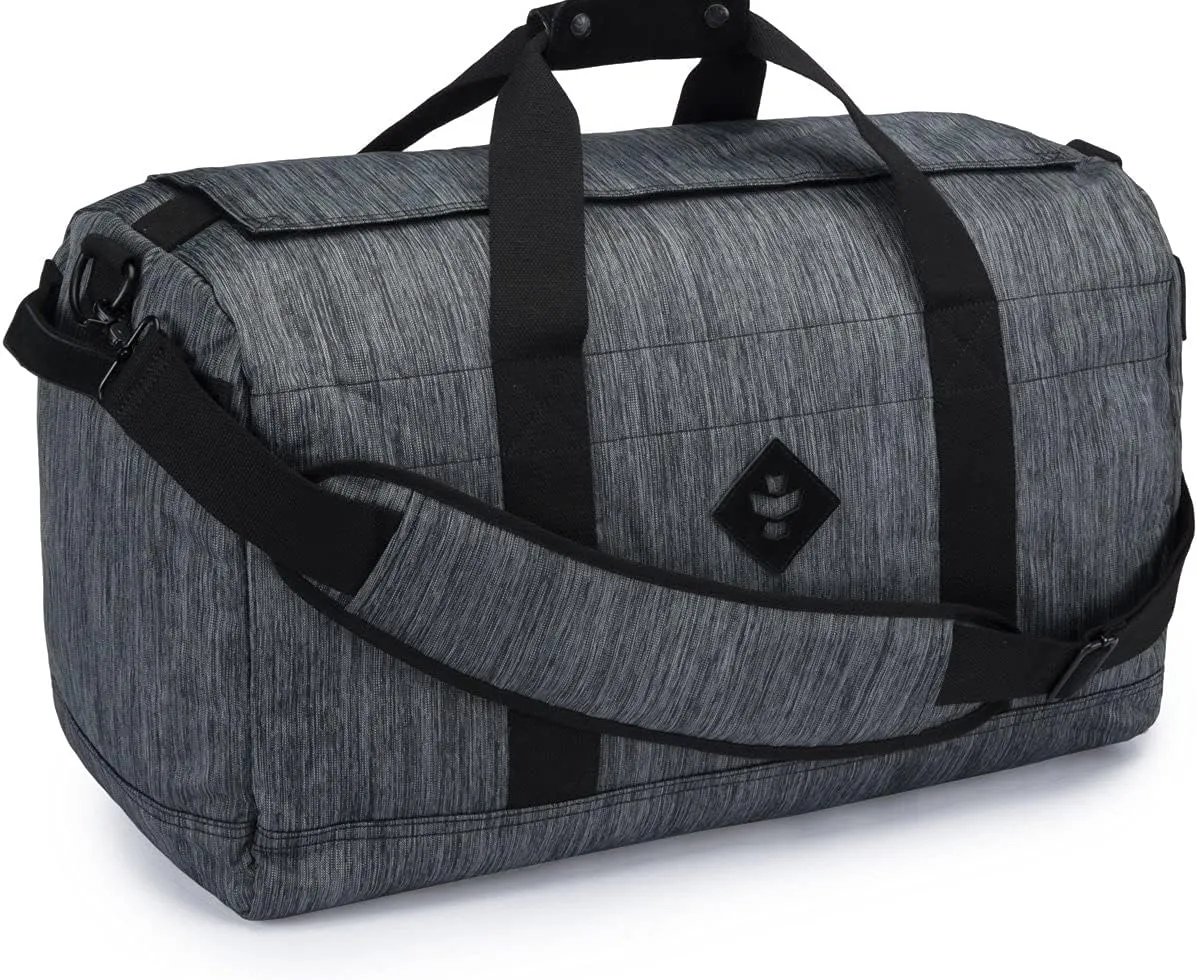 RV10050 Continental Large, Striped Black Duffle