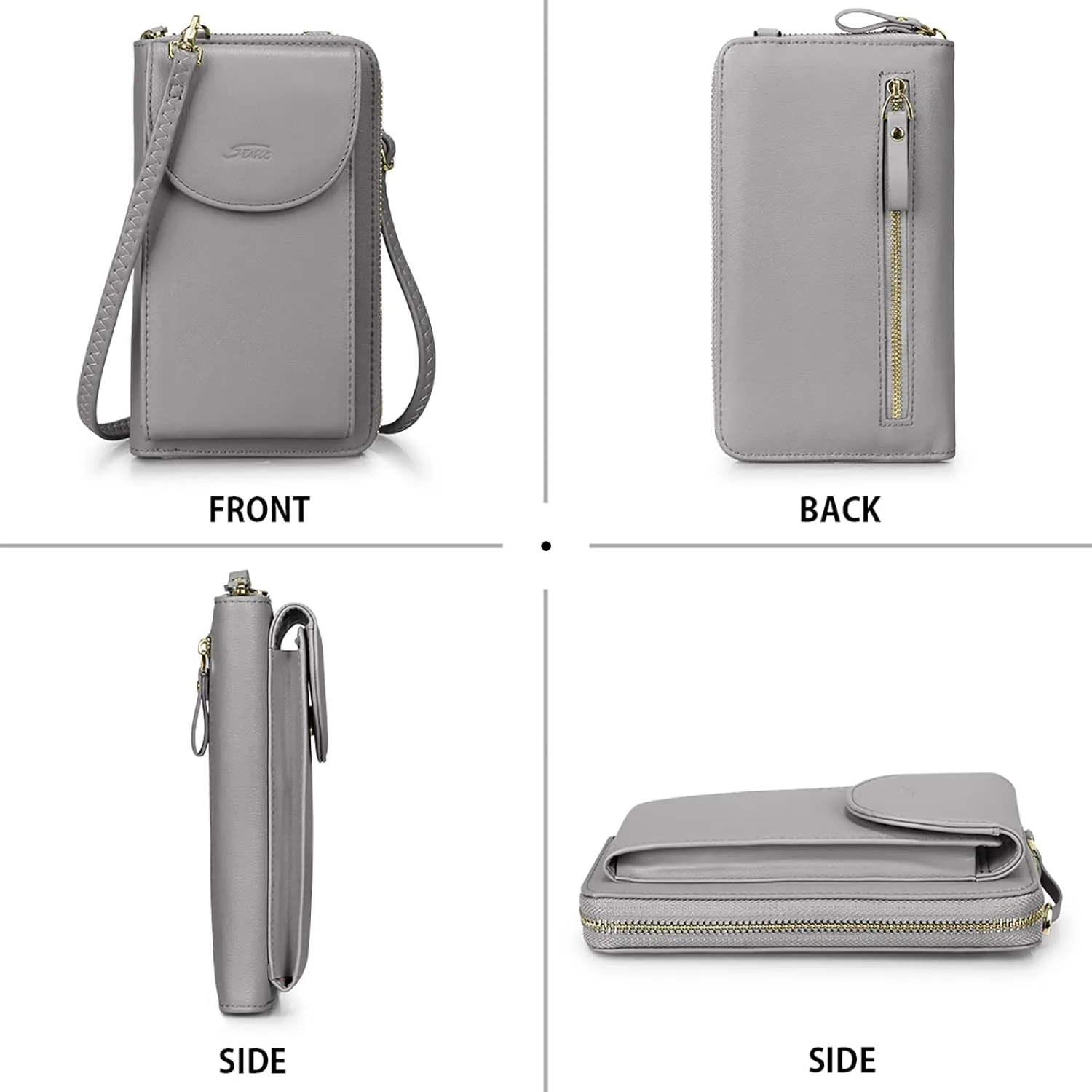 S-ZONE Small Crossbody Bags for Women Cell Phone Purse RFID Blocking Wallet Purses with Credit Card Slots